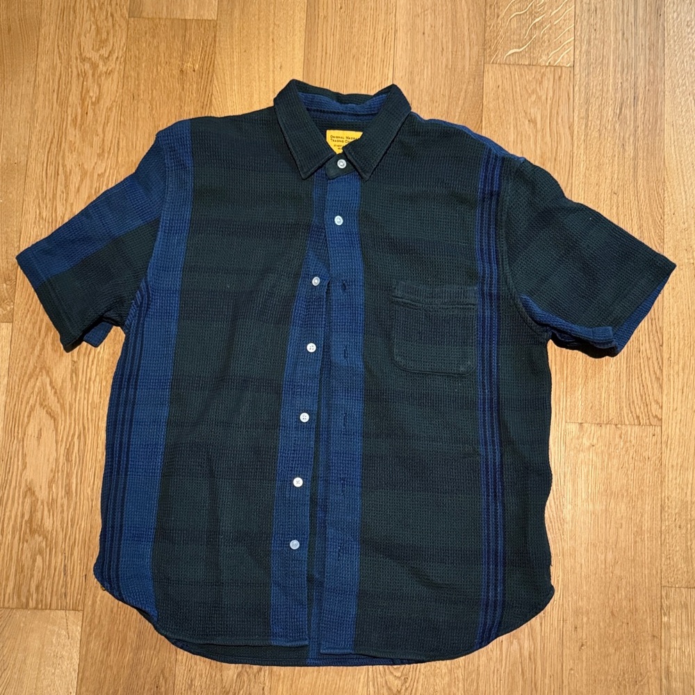 Original Madras Trading Company - Lax Short Sleeve Shirt - Green/Blue
